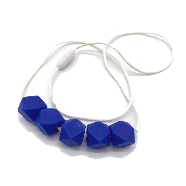 Fun Vintage royal blue colour beaded necklace
