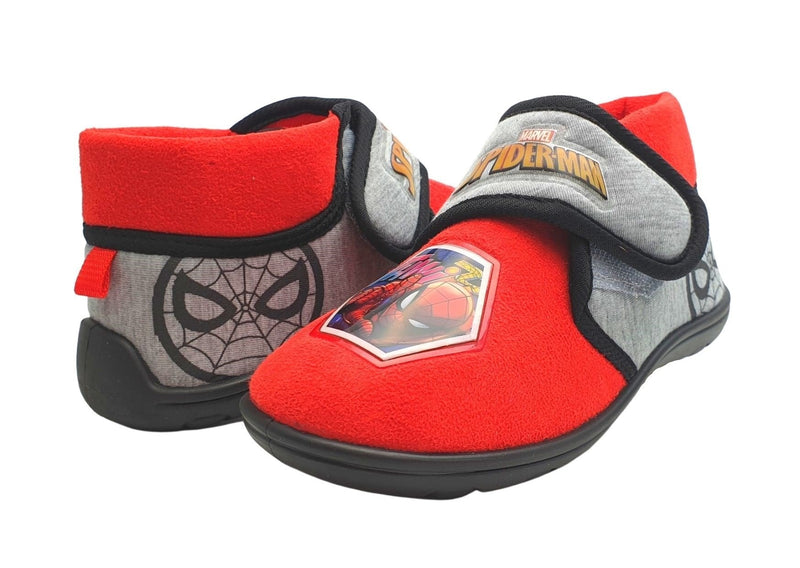 Spider-Man Badge Slippers with Touch Fastening