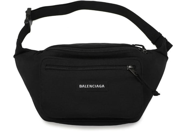 Balenciaga Explorer Belt Bag Black in Nylon with Gunmetal-tone