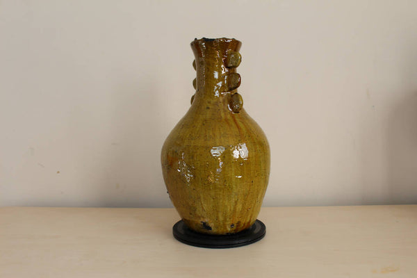 TAMEGROUTE vase 2 mustard colour