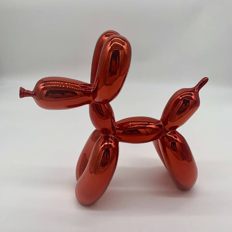 Red Balloon Dog Sculpture By Editions Studio with COA