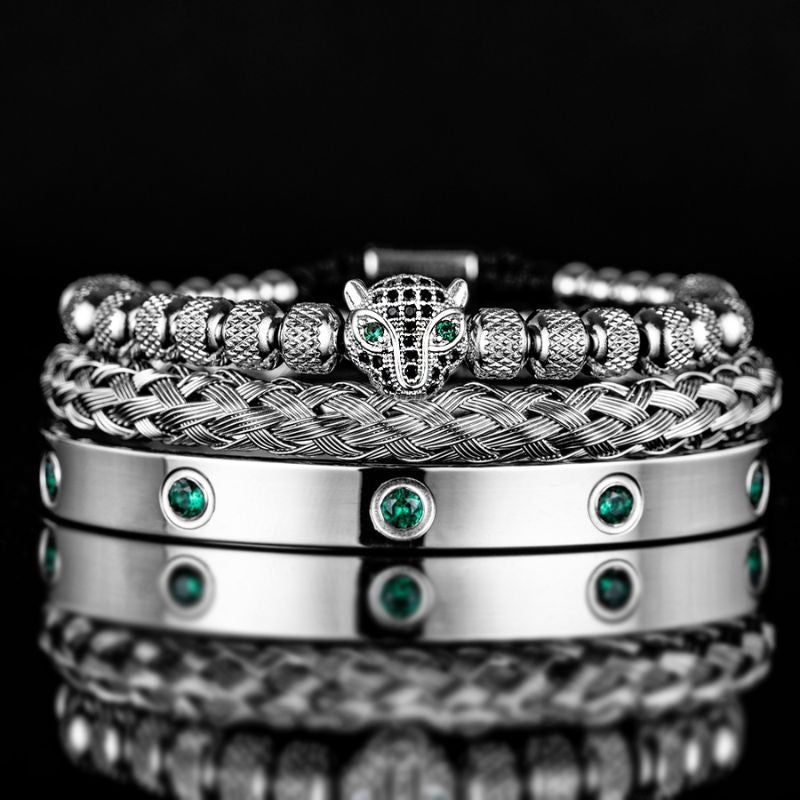 Leopard Green Crystal Bracelets 3