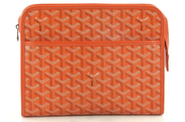 Goyard Jouvence Toiletry Pouch Goyardine Orange