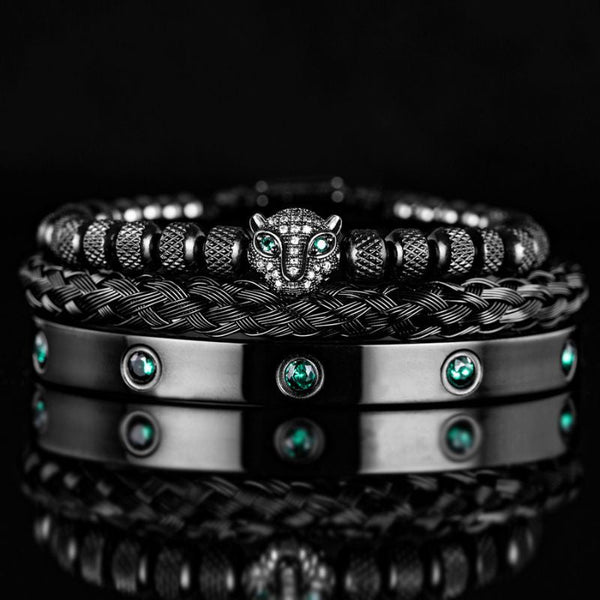 Leopard Green Crystal Bracelets 2