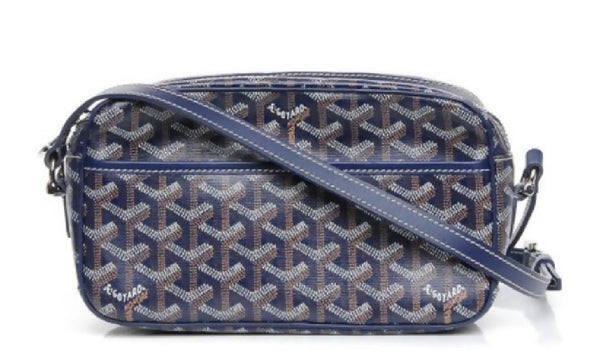 Goyard Cap Vert Crossbody Goyardine Navy Blue