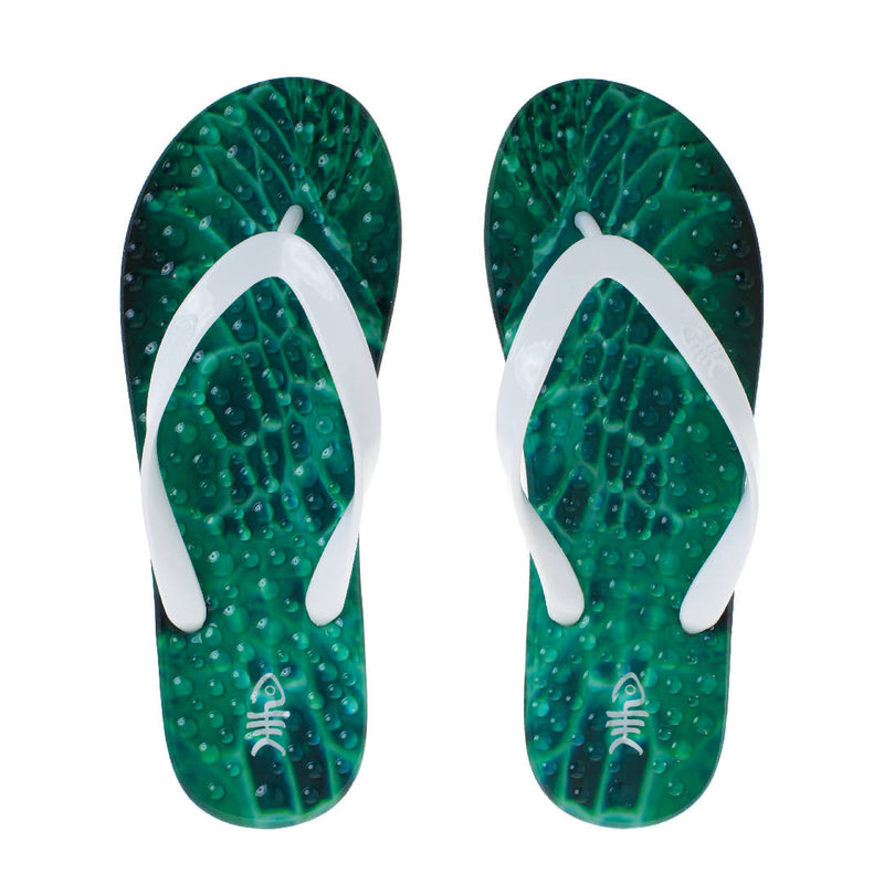 Emerald flip flops