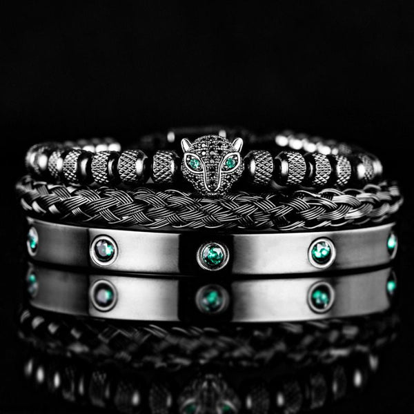 Leopard Green Crystal Bracelets 1
