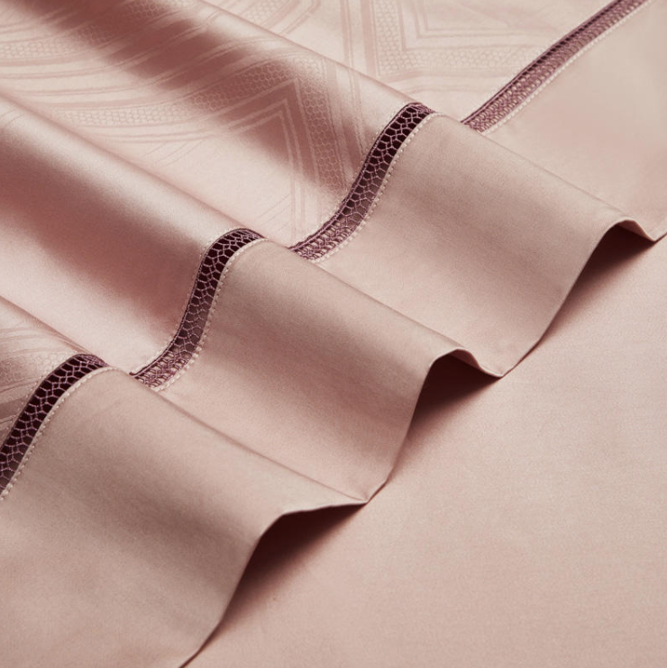 Paloal Luxury Pink Duvet Cover Set (Egyptian Cotton) -4/7 Piece Set