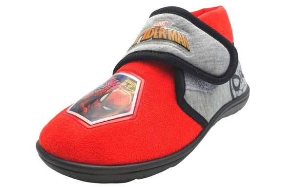 Spider-Man Badge Slippers with Touch Fastening