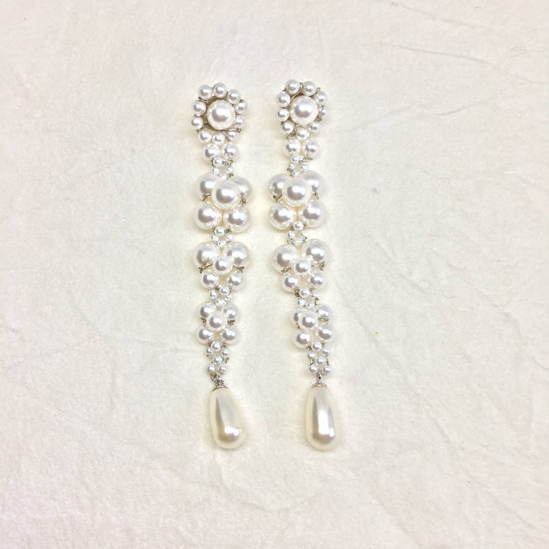 Handcrafted Swarovski pearl earrings