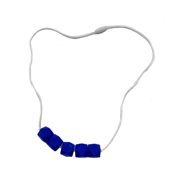 Fun Vintage royal blue colour beaded necklace
