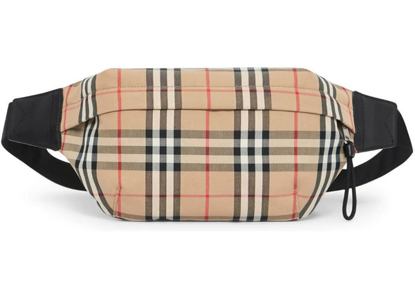 Burberry Bum Bag Vintage Check Medium Archive Beige in Cotton/Leather with Silver-tone