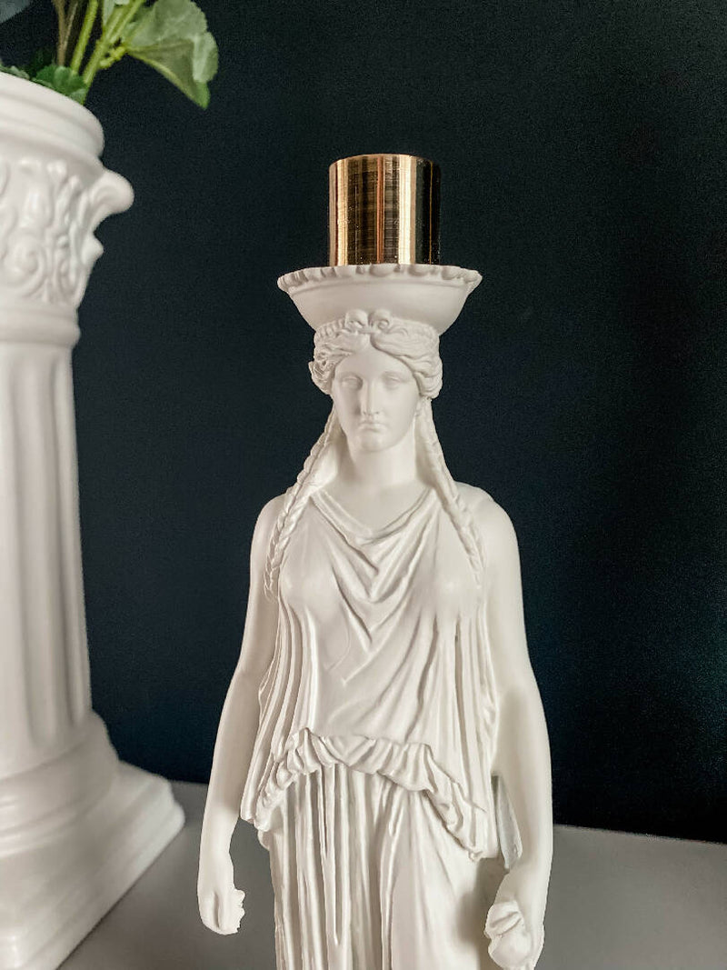 Greek Goddess Candle Holder