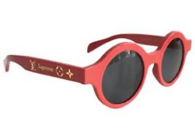 Supreme X Louis Vuitton Downtown Sunglasses Red
