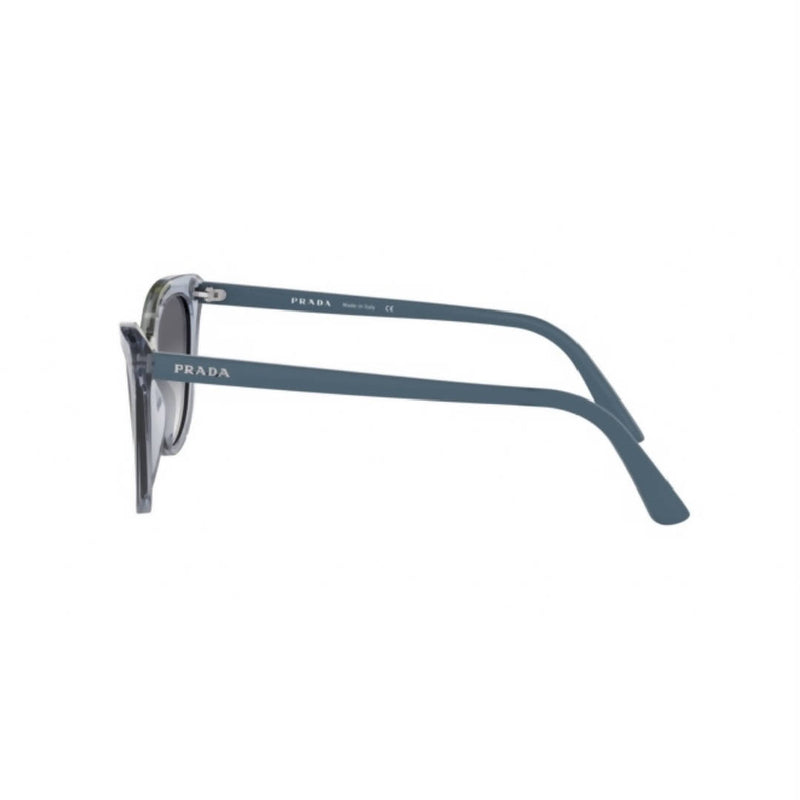 New Catwalk PRADA Authentic Cat-eye Sunglasses SPR01V 325-3B2 Transparent Blue/ Gradience Blue