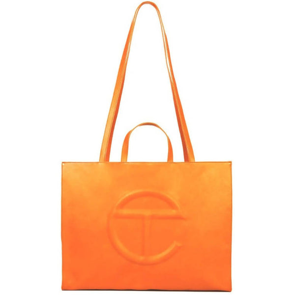 Telfar Orange Shopping Bag Large | The Accessory Circle
