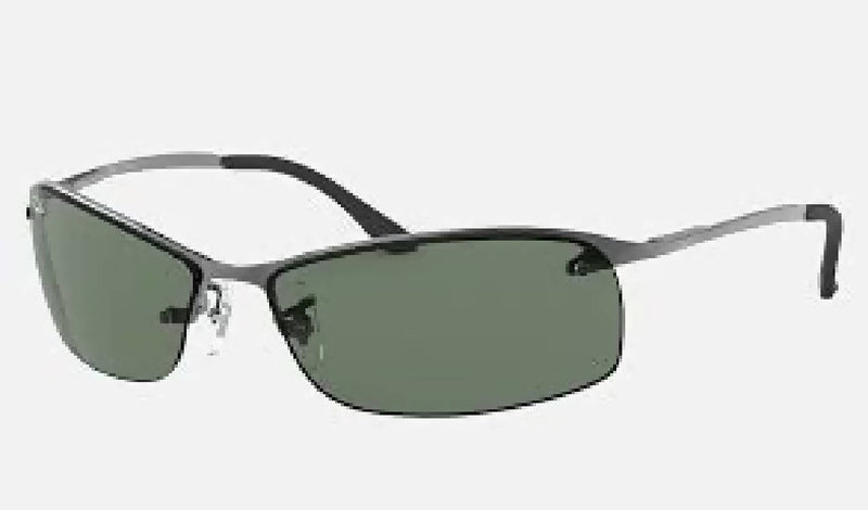 Ray-Ban RB3183 Sunglasses Polished Gunmetal/Green