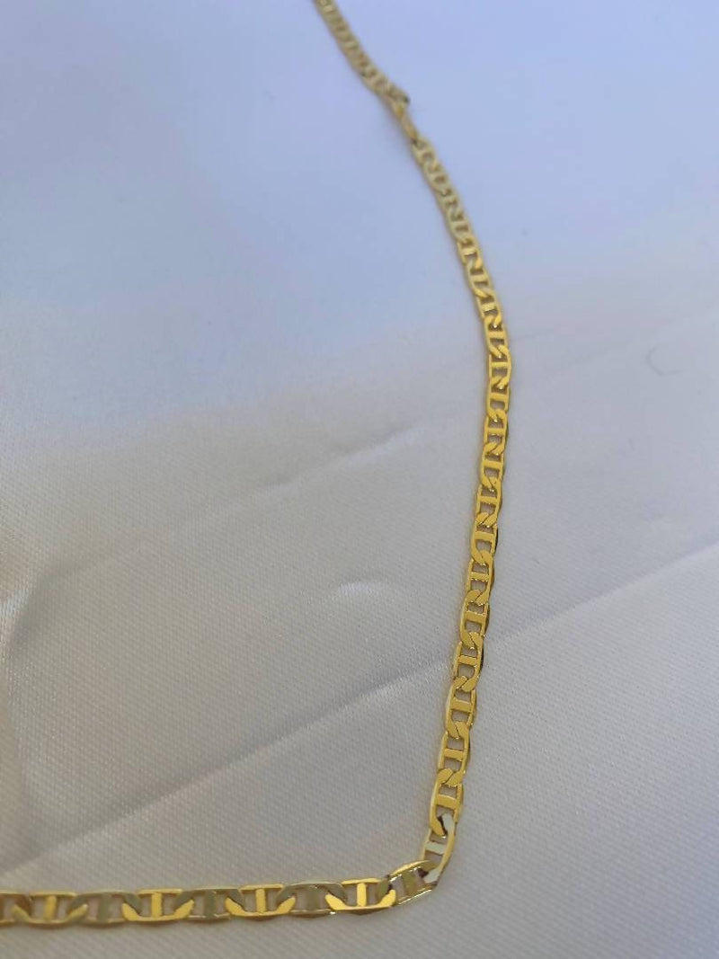 Gold anchor chain by Aurum.uk