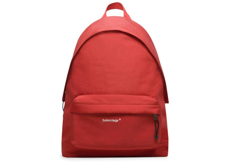 Balenciaga Explorer Backpack Large Red in Canvas with Dark Silver-tone