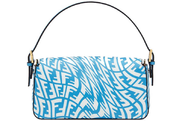 Fendi Baguette 1997 Shoulder Bag Medium Blue