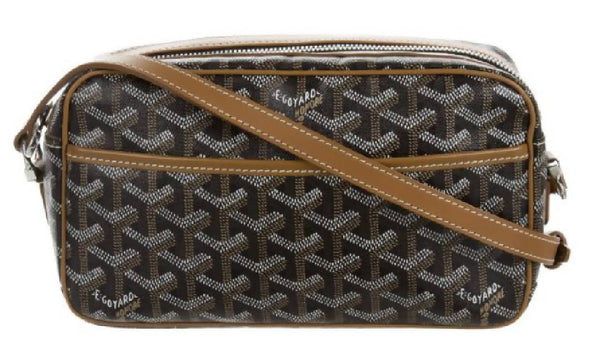 Goyard Cap Vert Crossbody Goyardine Brown