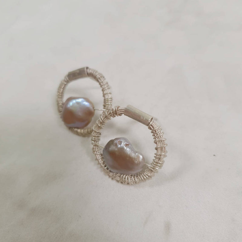 Pearl Floaters Earrings