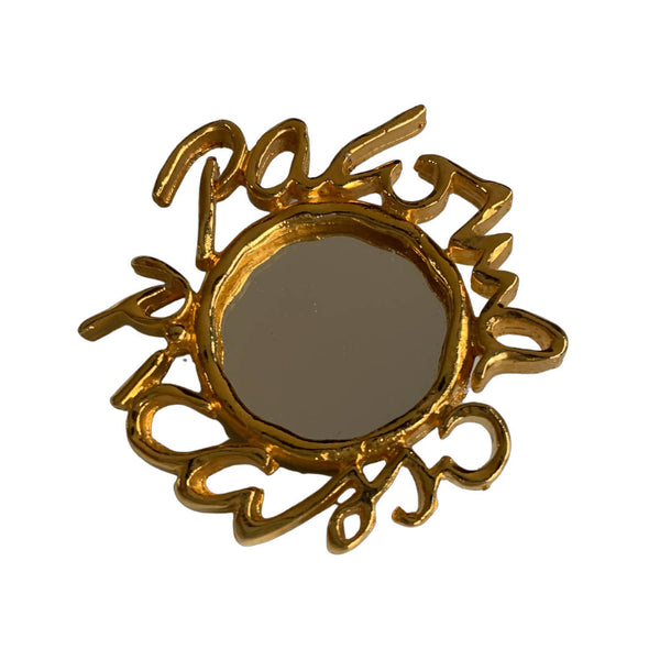 Stunning Boxed Paloma Picasso Gold Mirror Brooch