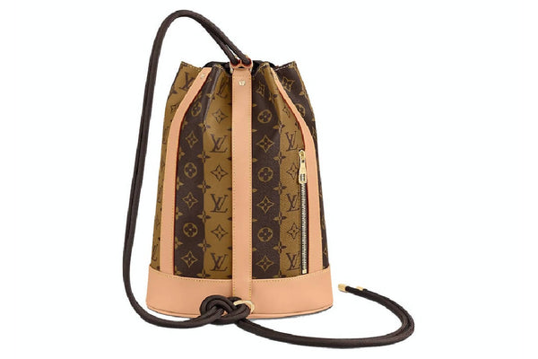 Louis Vuitton X Nigo Randonée Messenger Monogram Stripes Brown