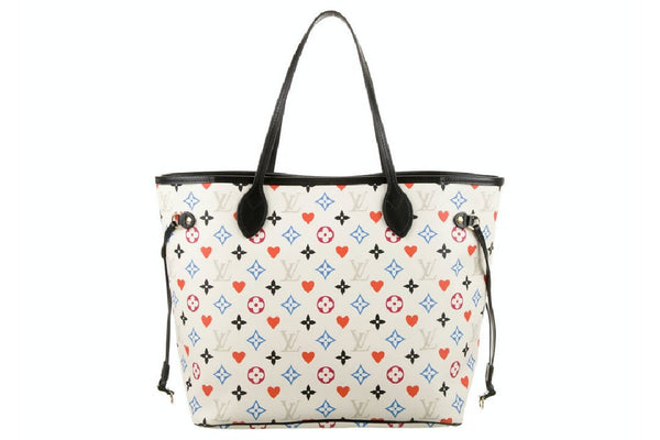 Louis Vuitton Neverfull Game On Monogram White