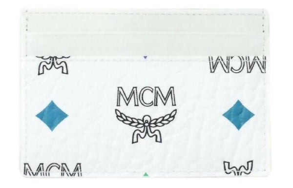 MCM Spectrum Diamond Visetos Card Case White