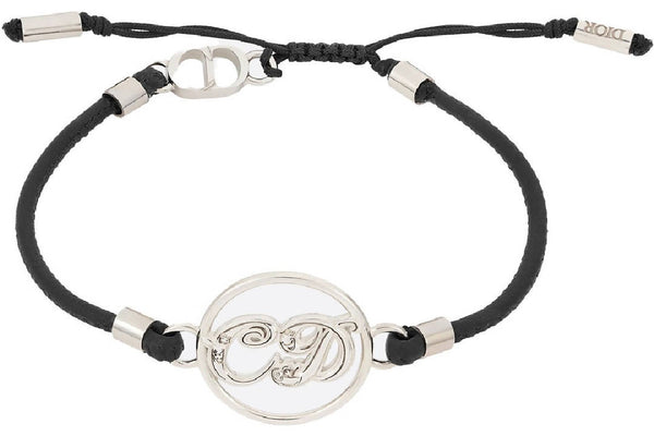 Dior x Kenny Scharf Bracelet Silver and Black Calfskin