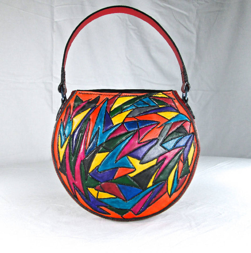 Hand Crafted and Hand Stitched Custom Leather Quilted Handbag