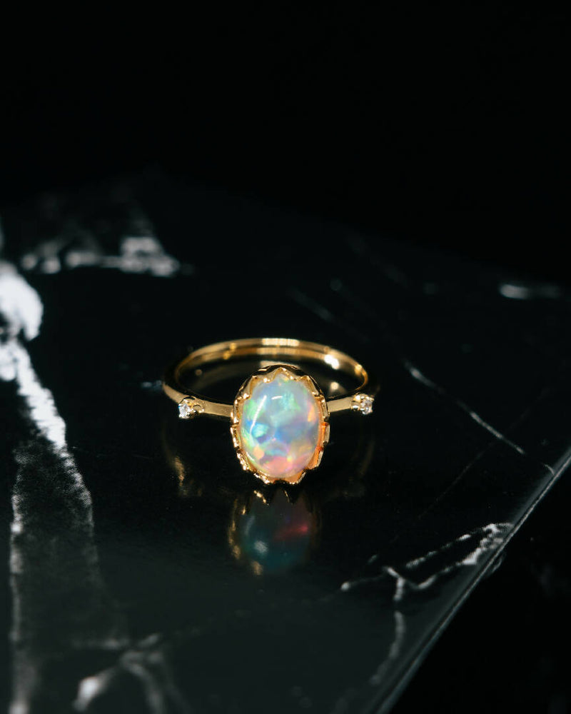 Oval Opal Ring
