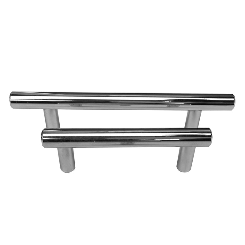 Bar Pull Cabinet Handle Polished Chrome Solid Steel