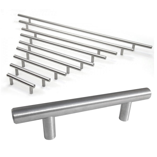 Outdoor Use Bar Pull Cabinet Handle Pull Powder Coated Brushed Nickel Solid Stainless Steel (SALE DISCOUNT 20% OFF IN ALL OUR PRODUCTS)