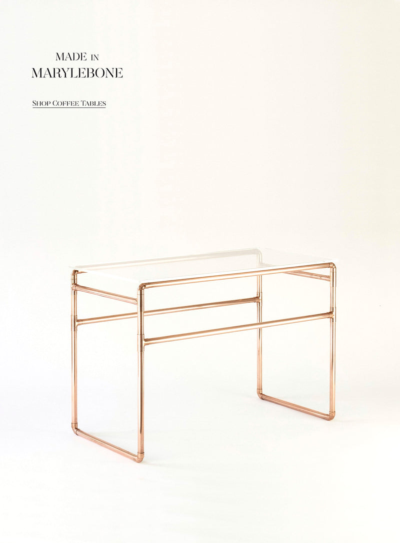 Eleanor: Handmade coffee table with acrylic or glass top