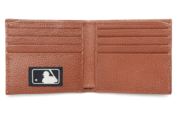 Gucci New York Yankees Patch Wallet GG Beige/Brick Red in Canvas