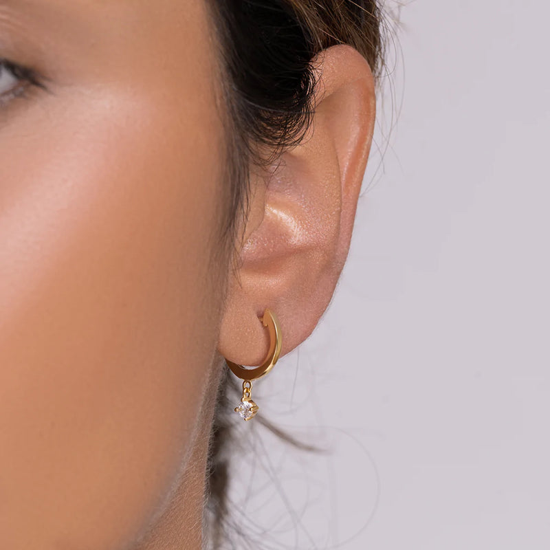 18 Carat  Gold Vermeil Dangle Earrings