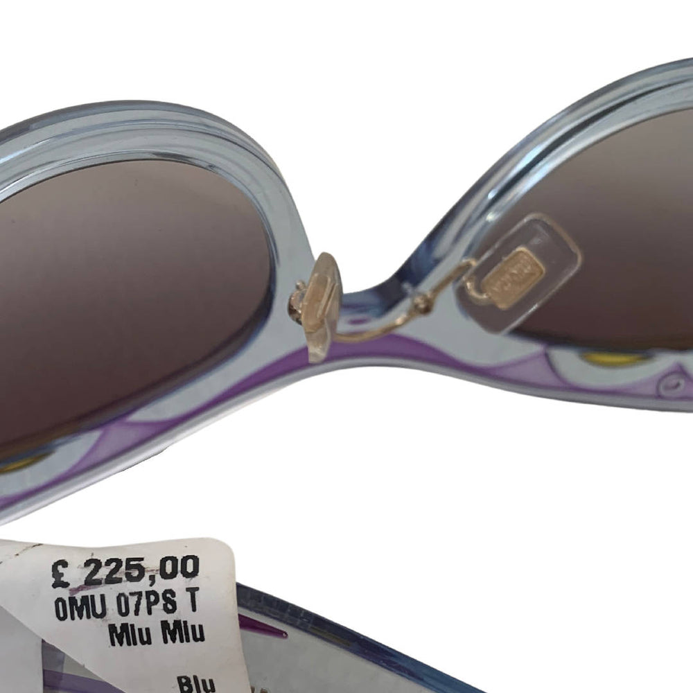 Miu Miu Art Blue Purple Cat Eye Sunglasses | The Accessory  display picture 2