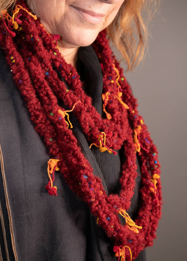 Loop di Loop Crocheted Necklace-Scarf