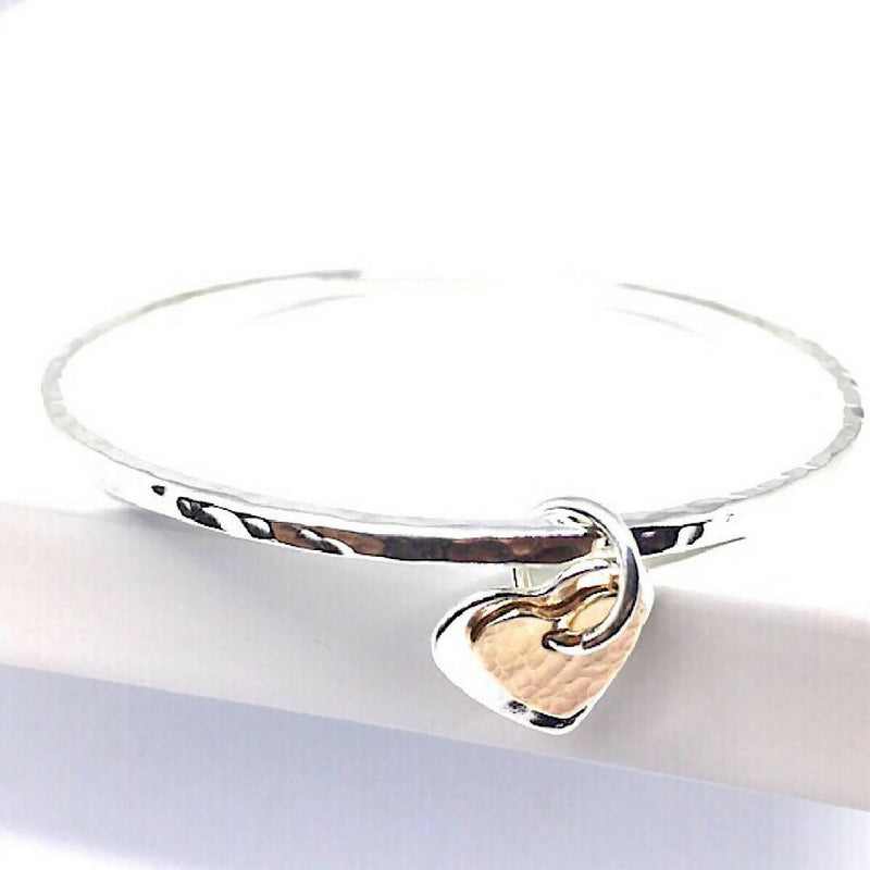Casi-silver-hammered-bangle