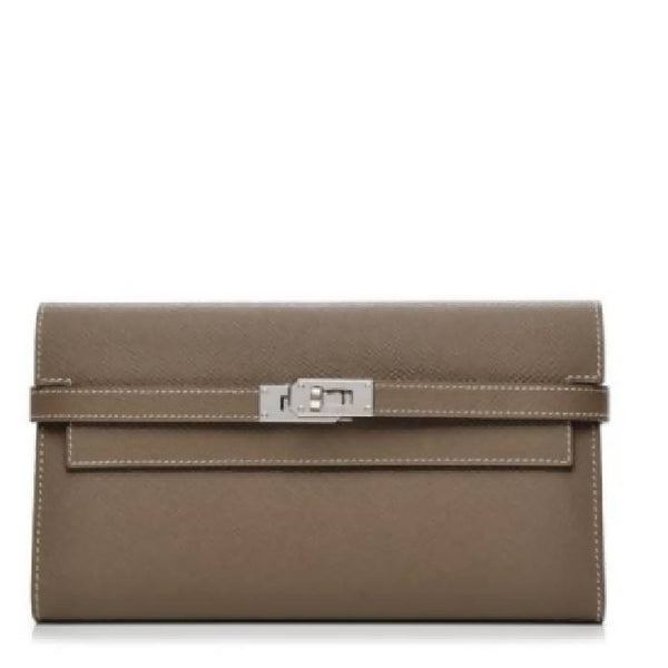 Hermes Etoupe Long Kelly Classic Wallet– TC