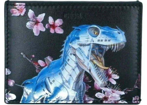 Dior x Sorayama Card Holder Black in Calfskin