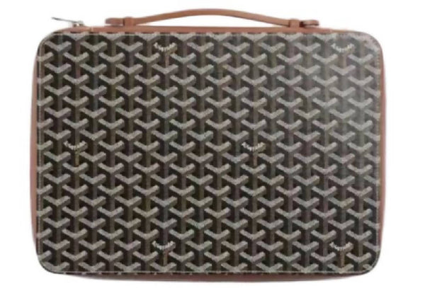 Goyard Universal Companion Goyardine Black/Tan