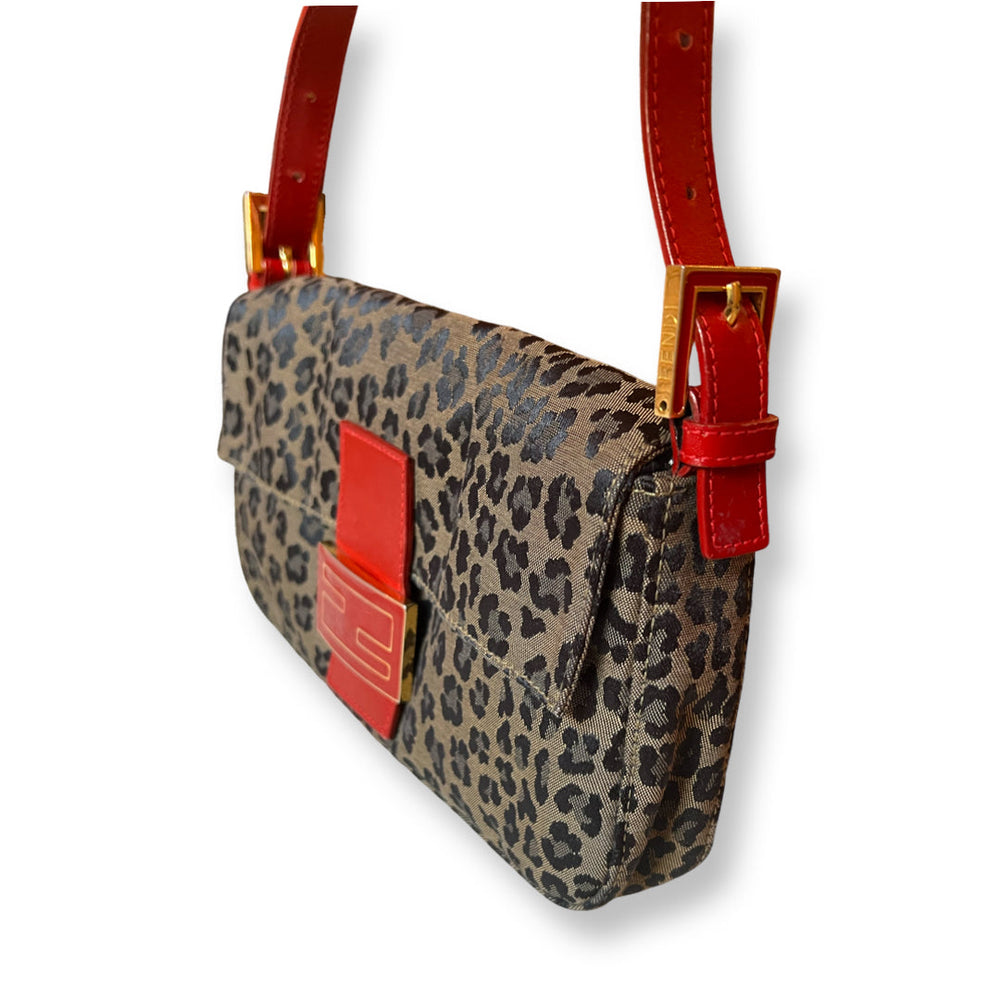 Fendi leopard print bag hotsell