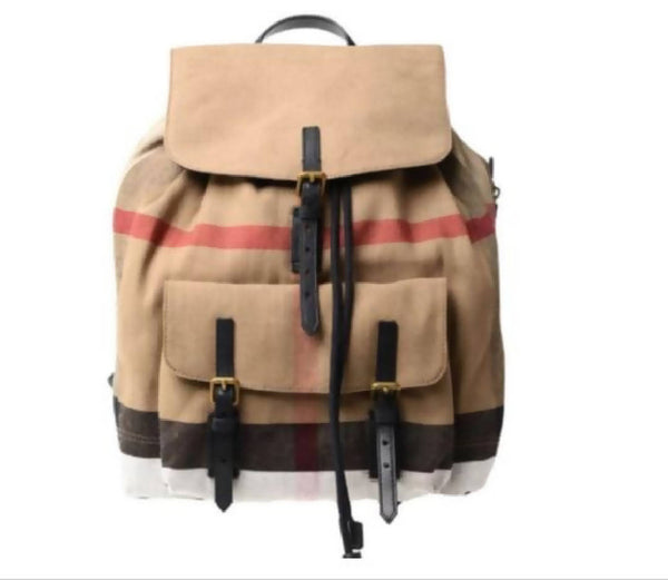 Burberry Drawstring Check Backpack