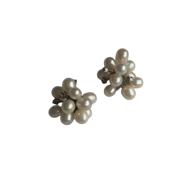 Handmade Natural Freshwater Pearl Earrings Studs