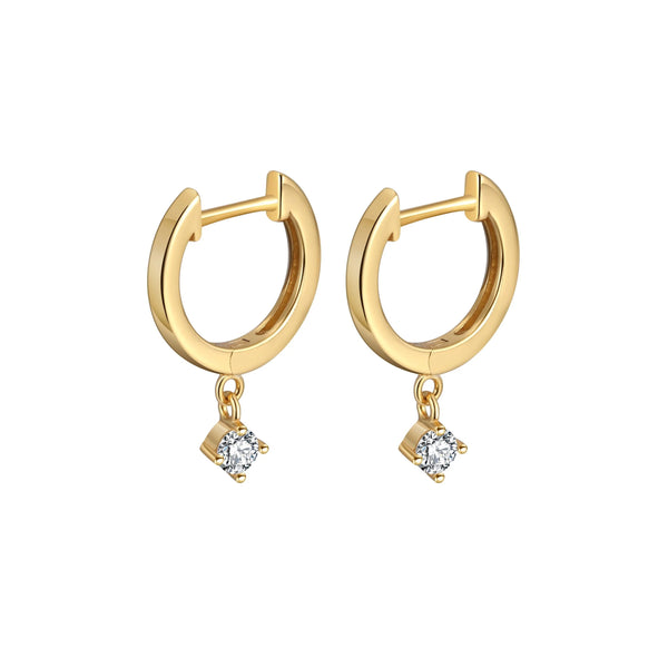 18 Carat  Gold Vermeil Dangle Earrings