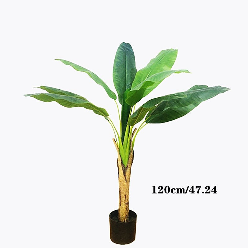 Faux Potted Banana Tree