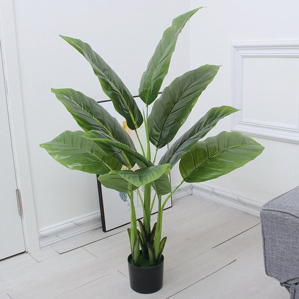 Faux Potted Banana Zade Tree